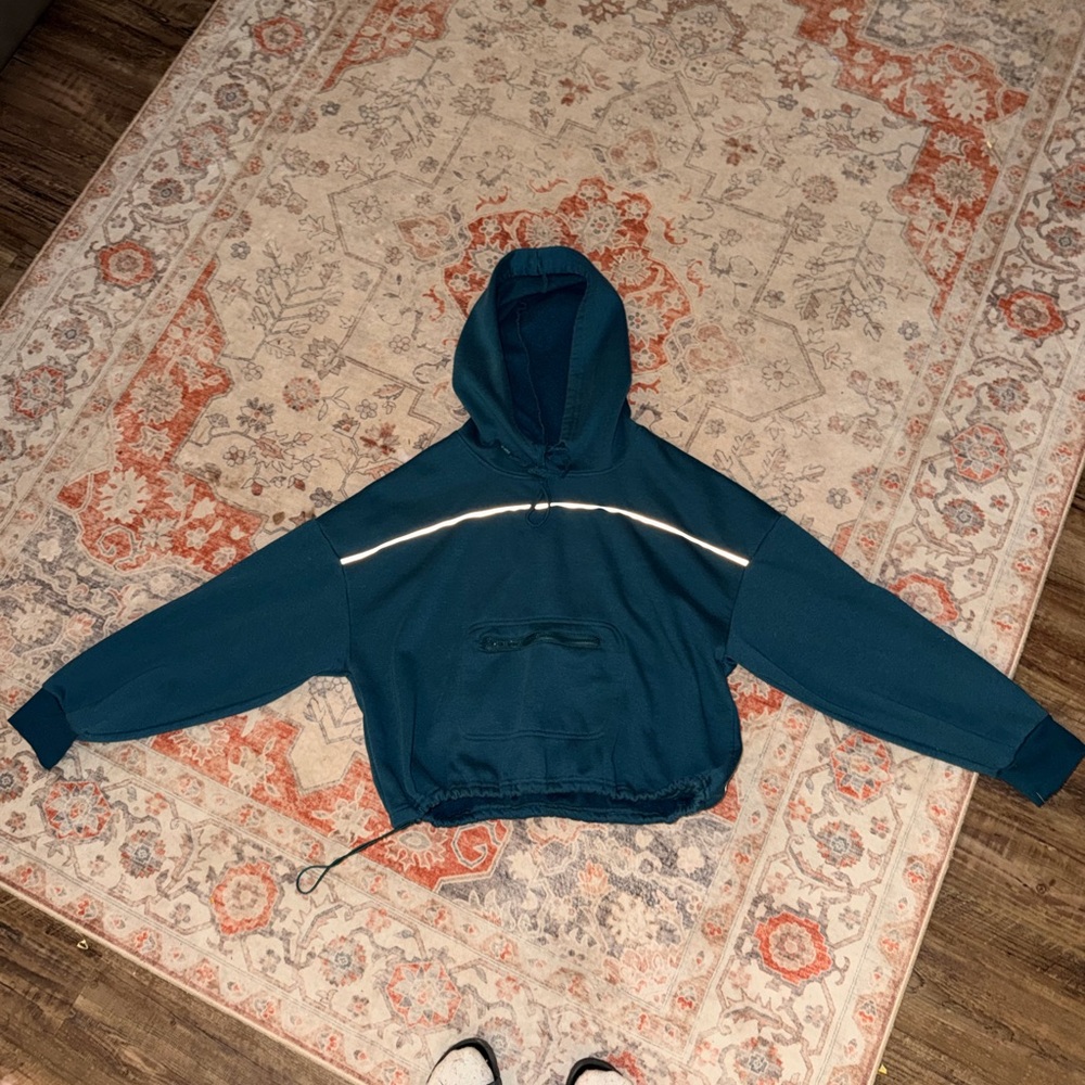 Women’s HIND Teal hoodie Hoodie with Reflective line